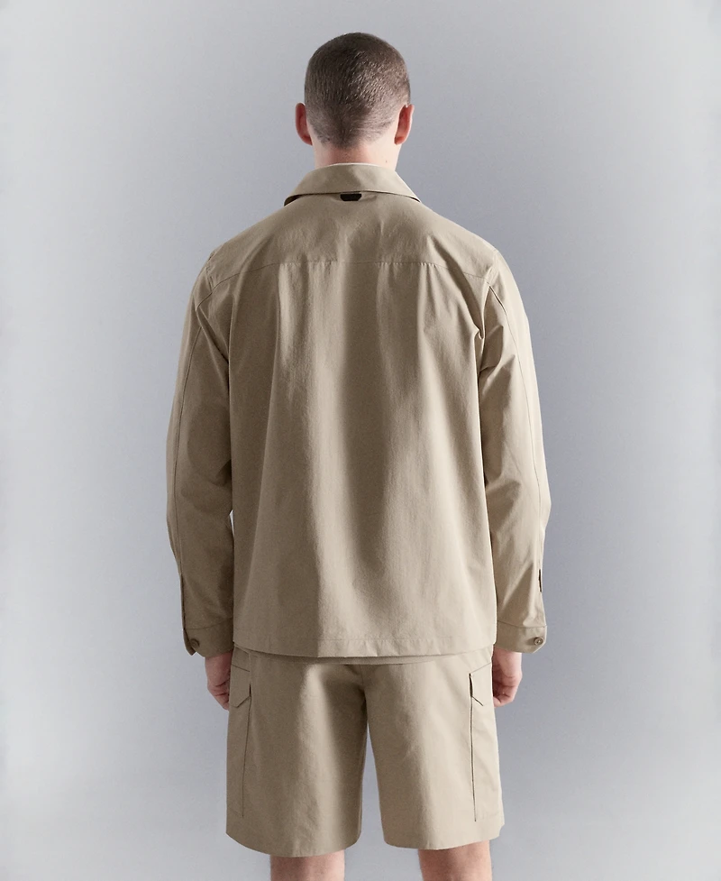 Mango Men's Non-Iron Pocket Overshirt