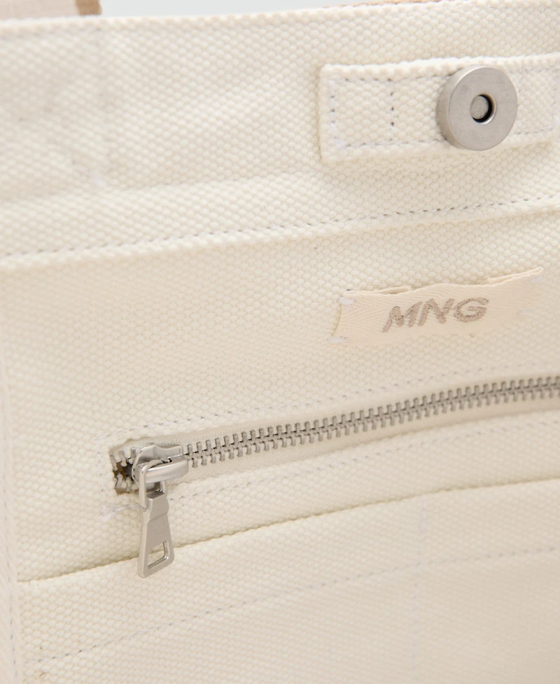 Mango Men's Piping Detail Tote Bag