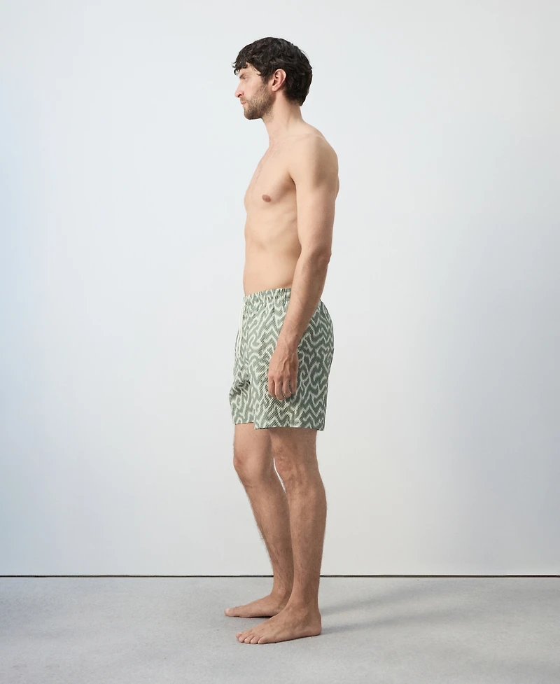 Mango Men's Drawstring Printed Swimsuit