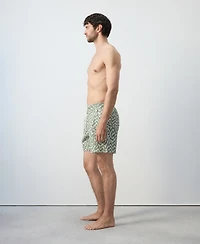 Mango Men's Drawstring Printed Swimsuit