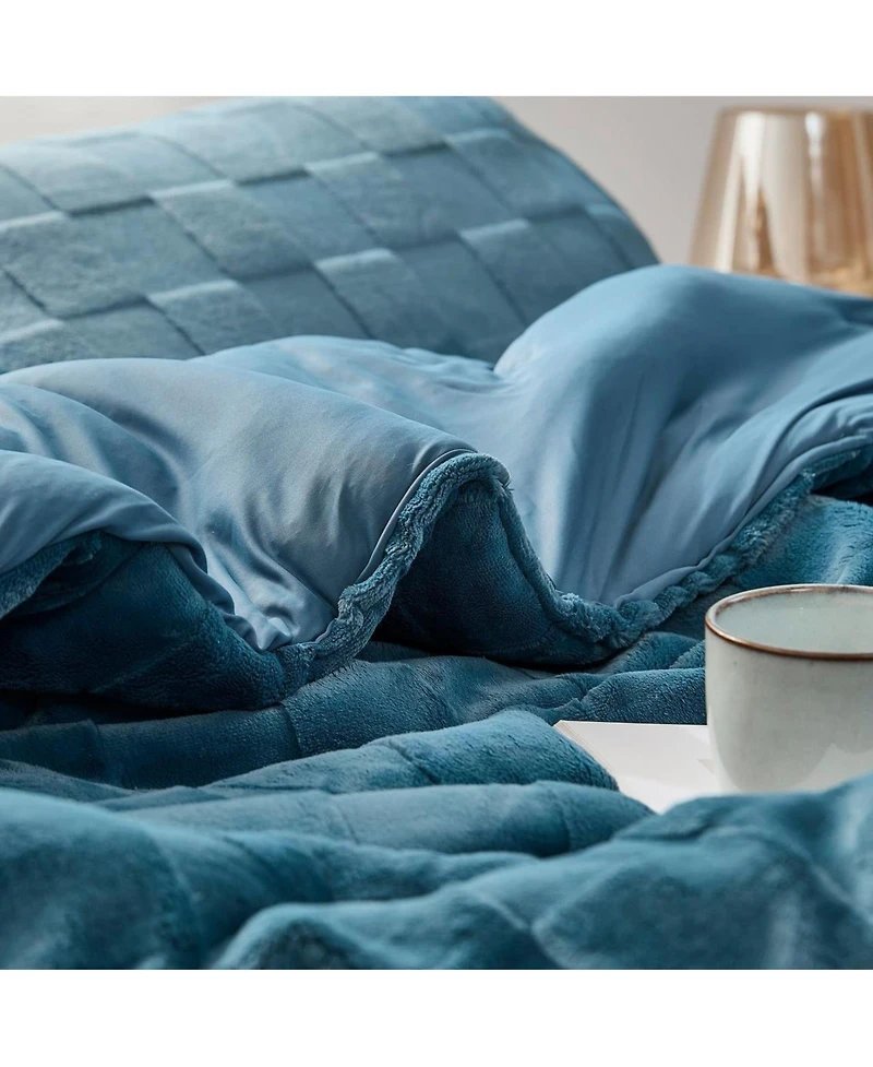 Better Than Anesthesia - Coma Inducer Oversized Comforter Set - Indian Teal , Brown