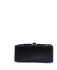 Pre-Owned Balenciaga Small Hourglass Top Handle Bag Embossed Leather