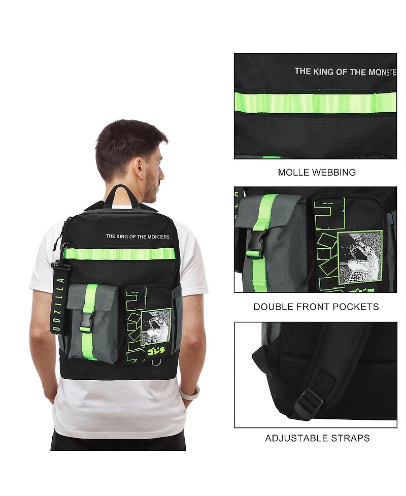 Godzilla The King Of The Monsters Adult 18.5" Utility Backpack
