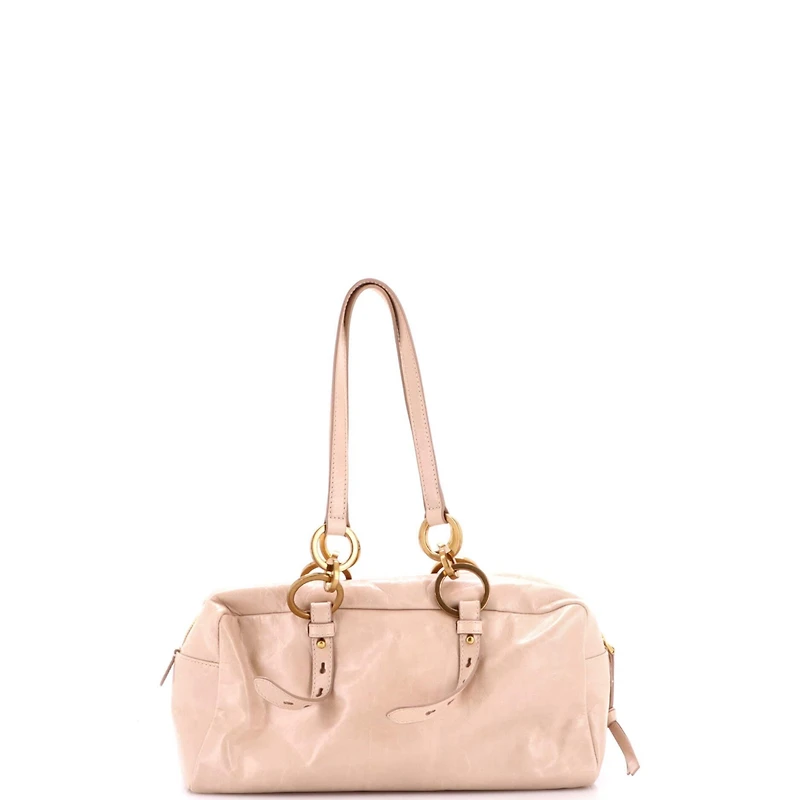 Pre-Owned Prada Medium Dangle Top Handle Bag Leather
