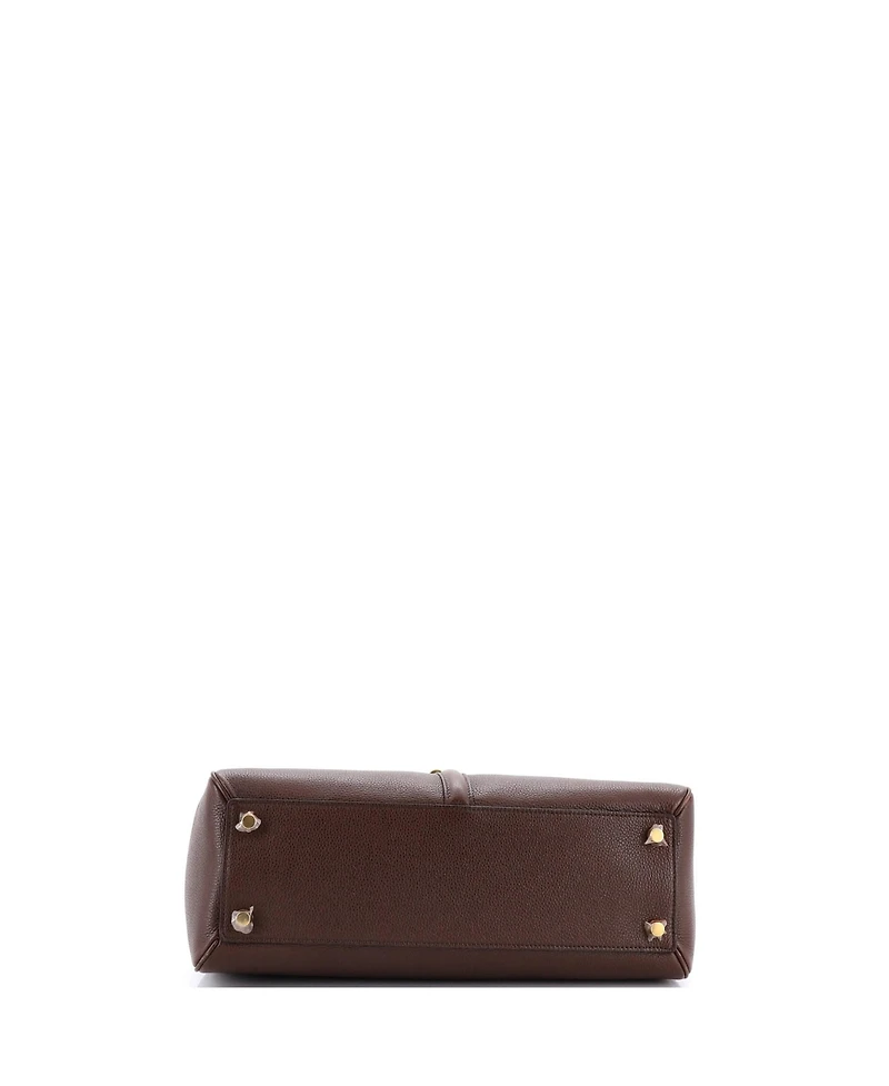 Pre-Owned Celine Medium 16 Top Handle Bag Grained Calfskin