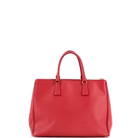 Pre-Owned Prada Large Double Zip Lux Tote Saffiano Leather