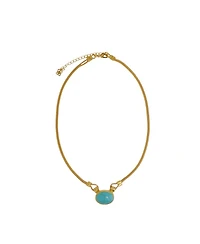 Ottoman Hands Daphne Turquoise Chain Necklace