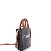 Pre-Owned Celine Mini Vertical Cabas Tote Triomphe Coated Canvas