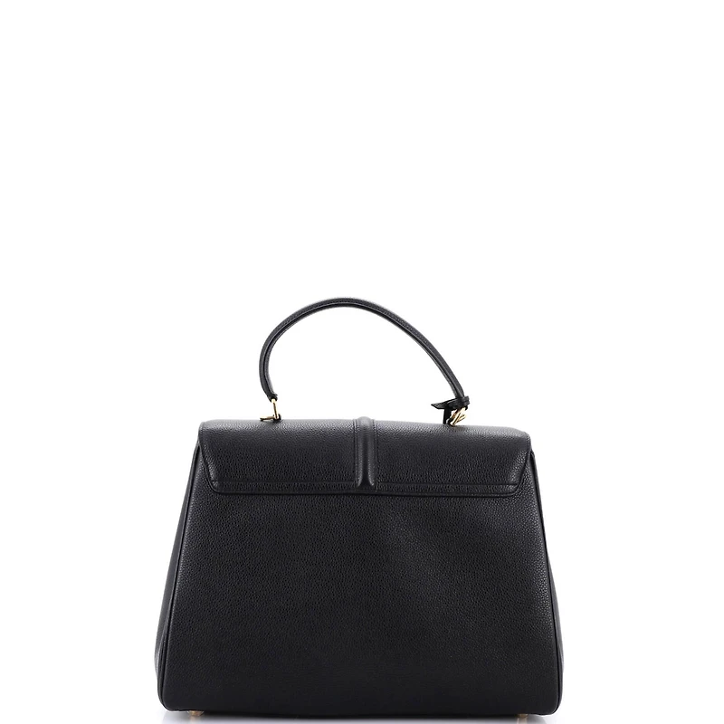 Pre-Owned Celine Medium 16 Top Handle Bag Grained Calfskin