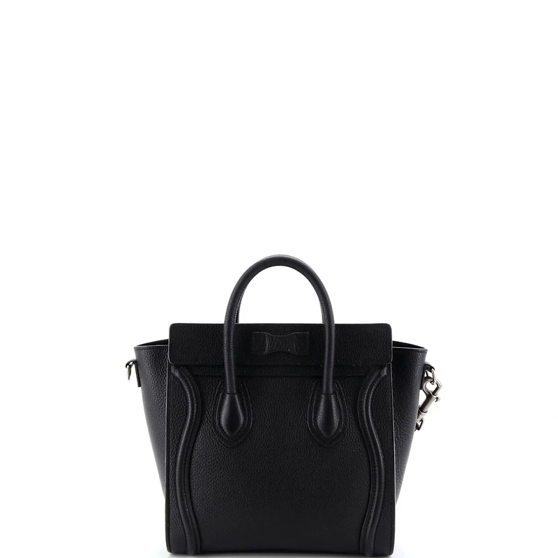 Pre-Owned Celine Nano Luggage Bag Grainy Leather