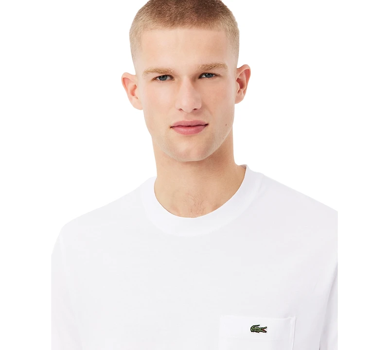 Lacoste Men's Front Pocket Crewneck Jersey T-Shirt