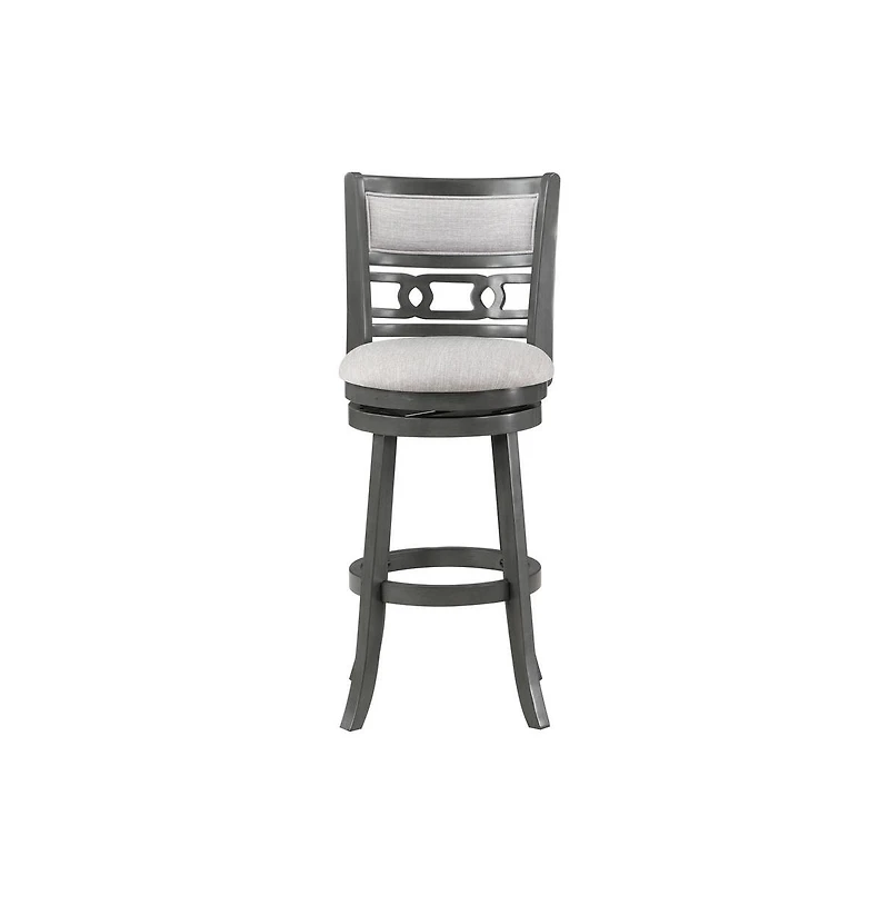 New Classic Furniture Gia 29" Solid Wood Swivel Bar Stool with Fabric Seat