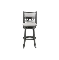 New Classic Furniture Gia 29" Solid Wood Swivel Bar Stool with Fabric Seat