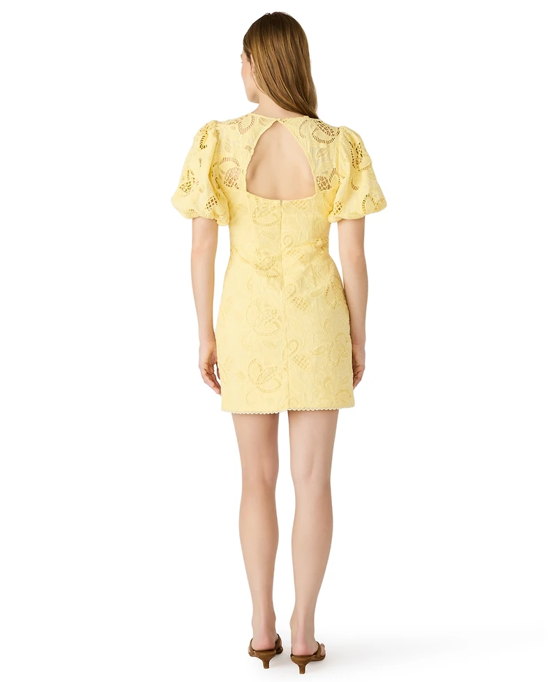 Steve Madden Juniors' Elly Ballon Short-Sleeve Mini Dress
