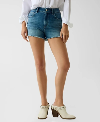 Guess Women's Vintage-Inspired Mom High-Rise Shorts