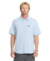 Quiksilver Men's Dobby Stripe Short-Sleeve Shirt