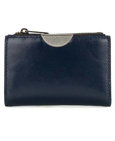 Patricia Nash Busalla Leather Bifold Zipper Wallet
