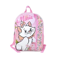Disney Marie from The Aristocats 16" Nylon School Backpack 16" for Girls, with a Large front Pocket