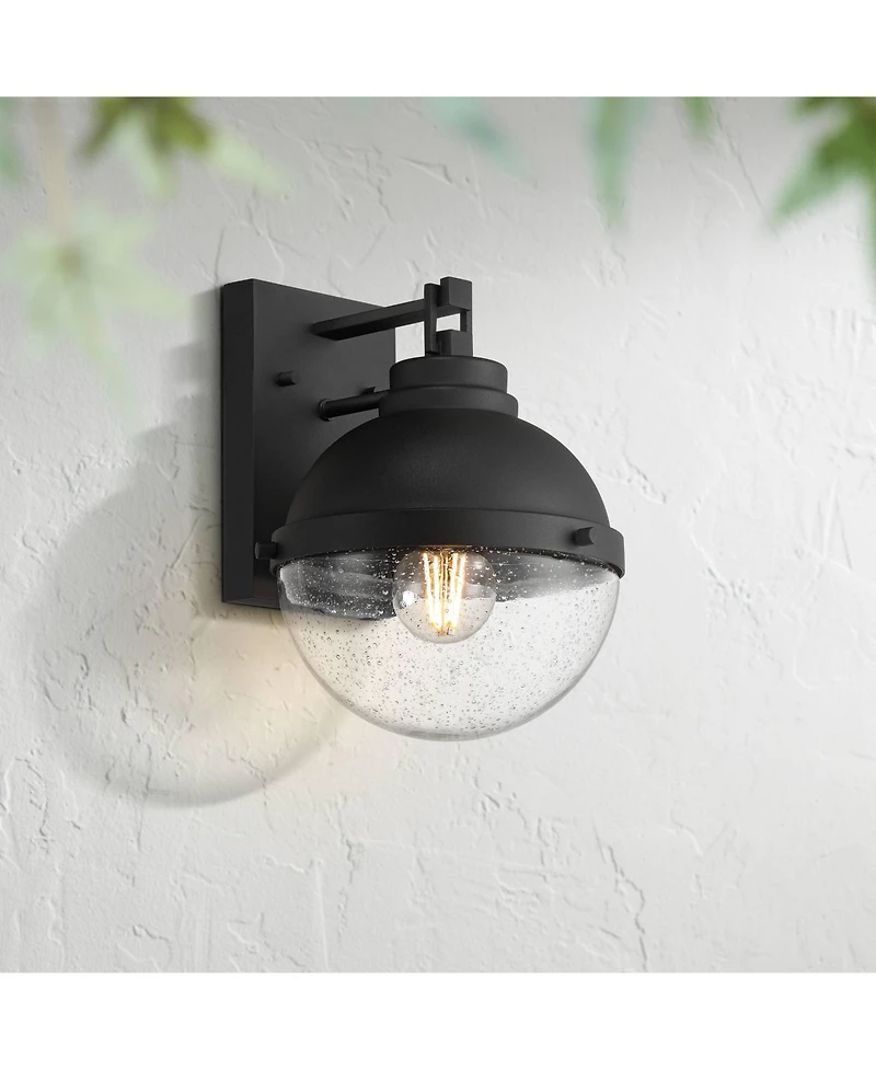 Possini Euro Design Sargasso High Modern Outdoor Wall Light Fixture Mount Porch Weatherproof Sand Marine Grade Finish