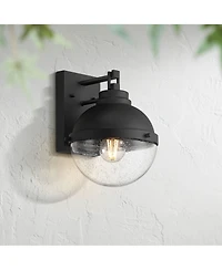 Possini Euro Design Sargasso High Modern Outdoor Wall Light Fixture Mount Porch Weatherproof Sand Marine Grade Finish
