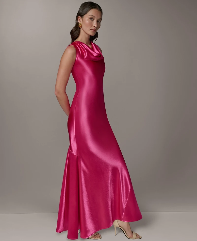 Donna Karan New York Petite Sleeveless Cowl Neck Ball Gown