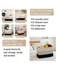 Gnuadz Large Woven Storage Basket with Handle Gift