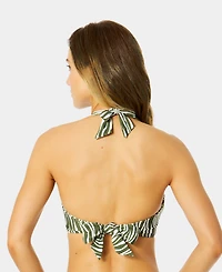 Anne Cole Women's V-Neck Halter Tie Back Swim Top