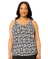 Island Escape Plus V-Neck Bora Tankini Top