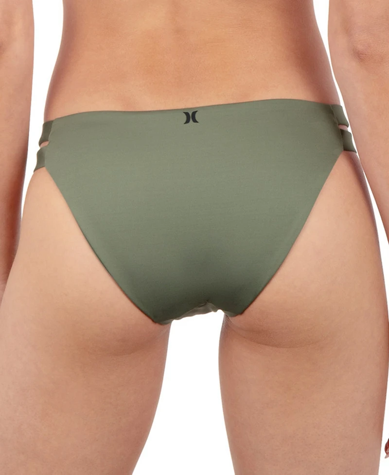 Hurley Women's Max Solid Swim Moderate Bottoms