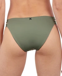 Hurley Women's Max Solid Swim Moderate Bottoms