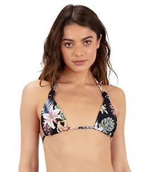 Hurley Women's Lily Lux Printed Swim Bikini Top