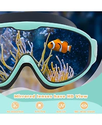 Gnuadz 2pieces Swim Goggles Kids Uv Anti-fog Pool Water