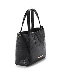 Brahmin Mona Alba Small Leather Crossbody Tote Handbag