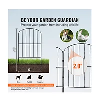 Sugift 24 in H x 30 feet L Garden Fence Animal Barrier No Dig Underground Fence