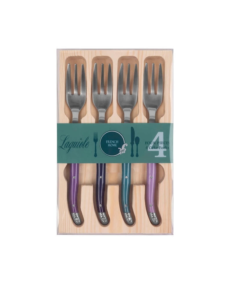 French Home Laguiole Cake Forks, Set of 4