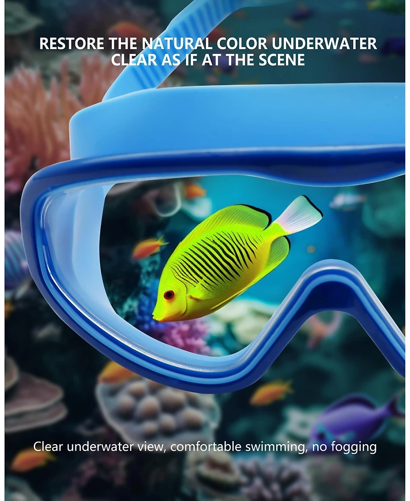 Swim Goggles 2 Pack Anti-Fog Uv Leak-Proof Silicone