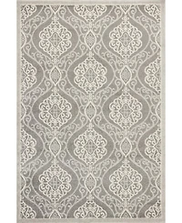 Kas Lucia Mosaic 2759 Silver 5'3" x 7'7" Indoor/Outdoor Area Rug