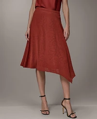 Donna Karan New York Women's Laser Cut High-Low Skirt