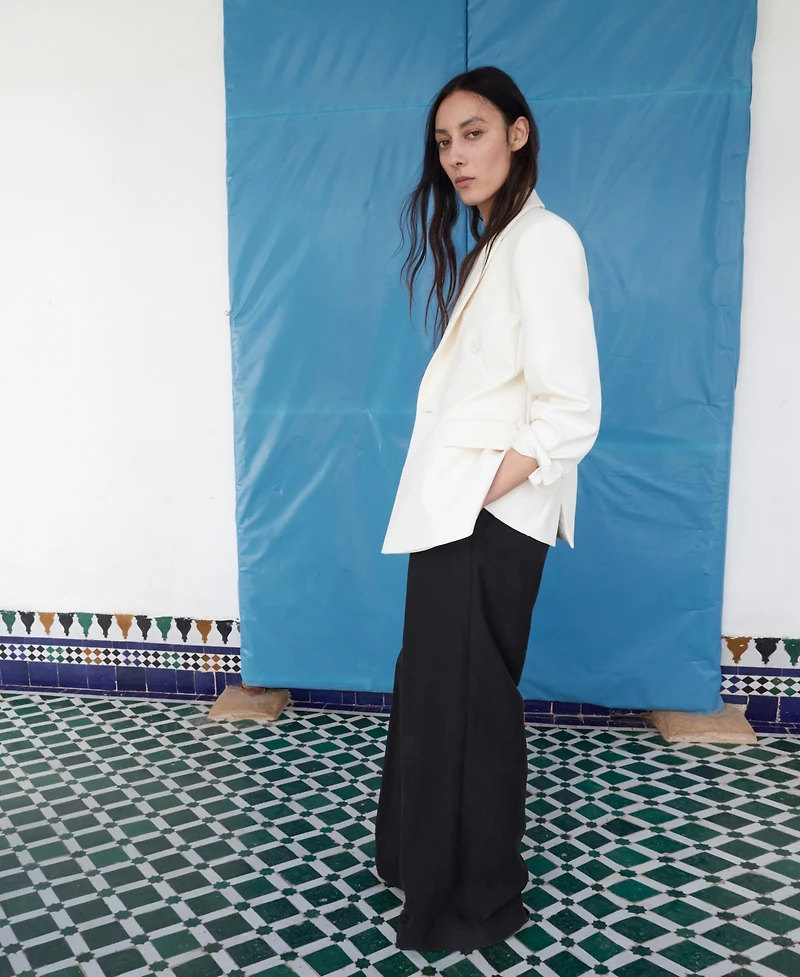 Mango Women's Straight-Fit Lyocell Pants