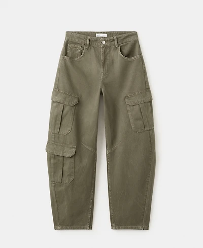 Mango Women's Pocket Cargo Jeans