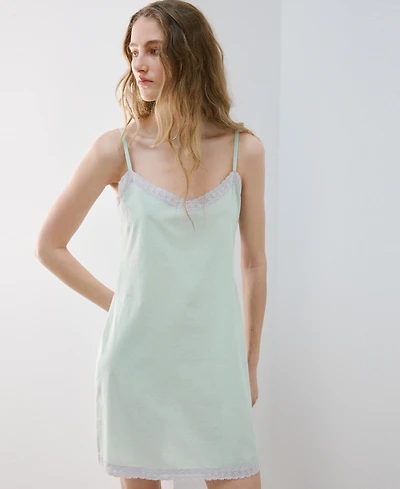 Mango Women's Cotton Short Nightgown