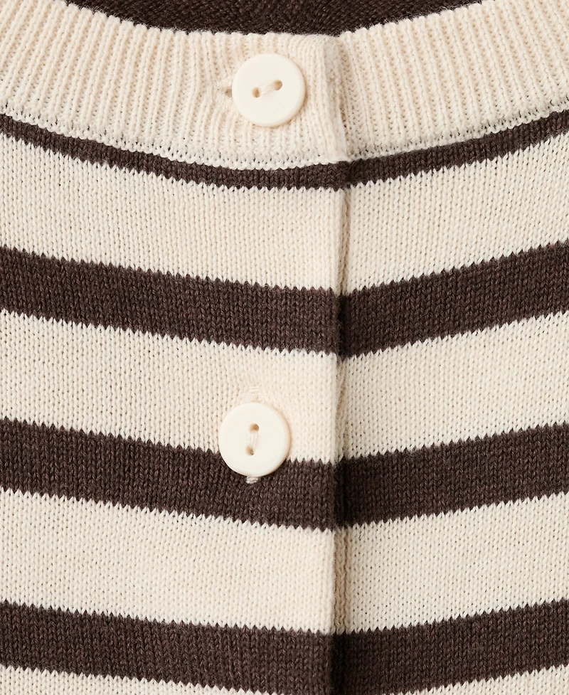 Mango Women's Stripped Knit Cardigan