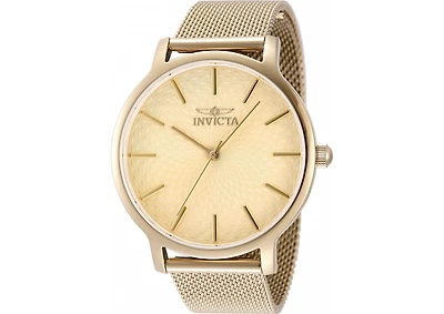 Invicta Lady's 48973 Wild Flower Quartz Gold Dial Watch