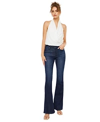 KanCan Women's Celestine Mid-Rise Flare Jeans