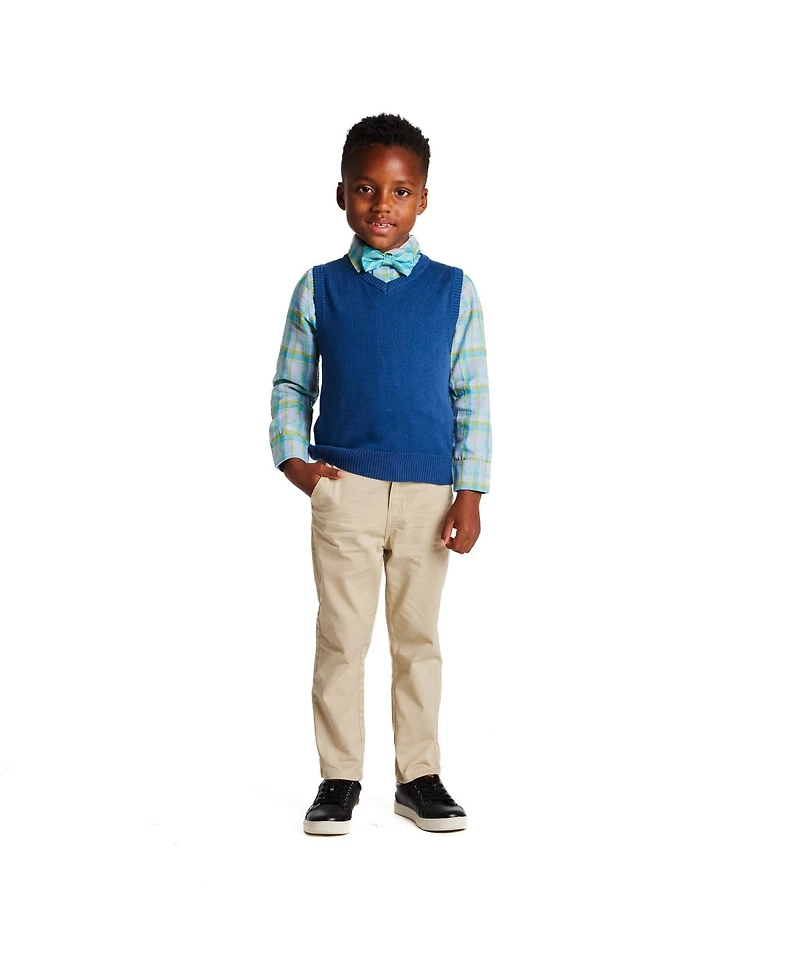 Andy & Evan Toddler Boys and 4-Piece Vest Set