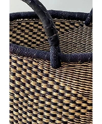 Mbare, Handwoven Checkerboard Bolga Basket