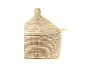 Mbare, Dou Lid Storage Monochrome Low Storage Basket