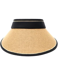 Vince Camuto Rollup Tweed Straw Visor Hat
