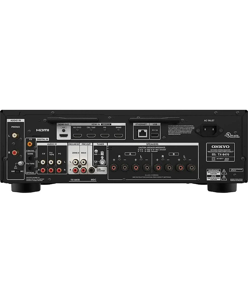 Klipsch Reference Premiere Rp-8000F Ii Floorstanding Speaker Pair + Onkyo Tx-8470 2-Channel Wi-Fi Stereo Receiver Bundle