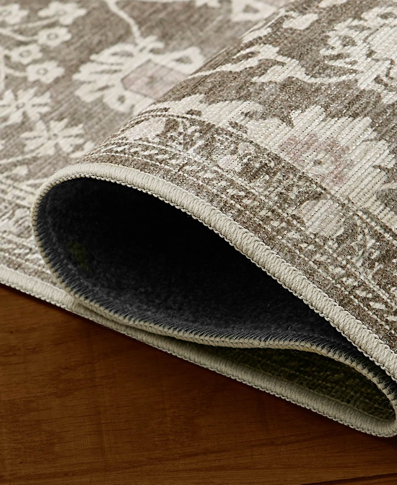 Hunter Florence Washable Non-Slip Printed Chenille Accent Rug, 72" x 48"